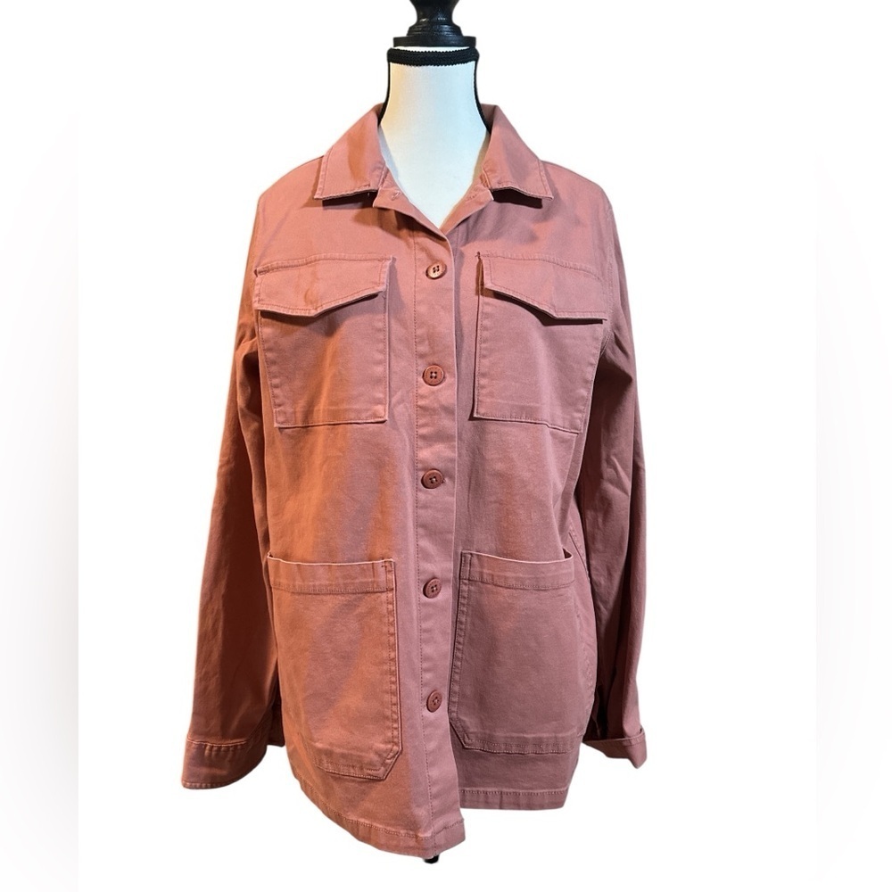 Sanctuary Dusty Pink Utility Jacket with Classic Design - Picture 1 of 6